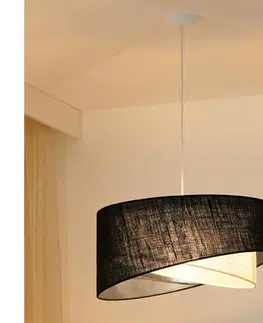 Svietidlá BRILAGI - LED Luster na lanku LYRA 1xE27/15W/230V čierna/krémová 8590828007555