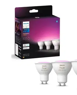 Žiarovky SADA 3x LED RGBW Stmievateľná žiarovka Philips Hue WACA GU10/4,2W/230V 2000-6500K 8720169229877