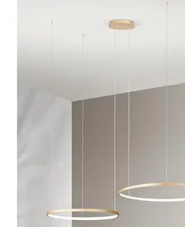 Svietidlá Ondaluce - LED stmievateľný luster na lanku SOEL LED/28W/230V + LED/38W zlatá SO.SOEL/2-ORO