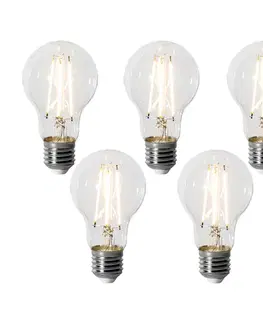 LED osvetlenie Sada 5 stmievateľných LED žiaroviek E27 A60 6W 700 lm 2200K