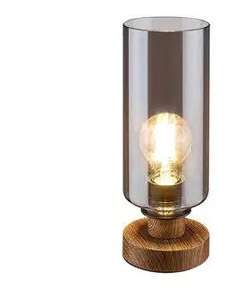 Lampy Rabalux 74120 - Stolná lampa TANNO 1xE27/25W/230V dub 74120