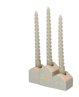 Svietniky Svietnik Hauses 13x5x7cm grey