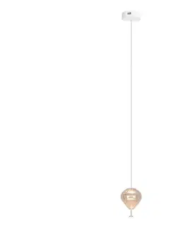 Svietidlá MAXLIGHT P0575 - LED Luster na lanku PALLONCINI 2xLED/3W/230V pr. 12 cm béžová P0575
