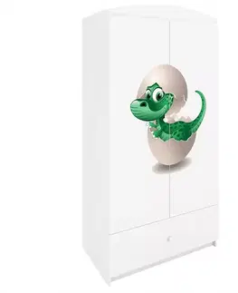 Skrine do izieb Skriňa Babydreams Biely – Dino