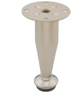 Nábytkové nohy a pätky Nábytková noha D-03 saténový nikel STAHL