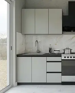 Kuchynské linky MELISA moderná kuchynská linka 180, chinchila grey