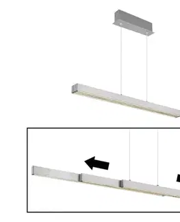 Svietidlá Globo 17016A - LED stmievateľný dotykový luster na lanku ETHAN 39W/230V 2700/4000/6000K chróm 17016A