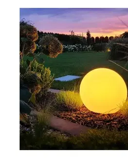 Záhradné lampy  Stmievateľné vonkajšie LED RGBW svietidlo GLOBO 1xE27/12W/230V priemer 60 cm IP44 MI2489+AI0819