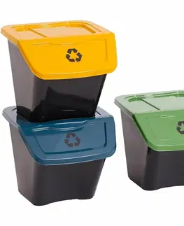 Odpadkové koše Kôš na triedený odpad Ecobin 30 l, 3 ks