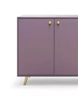 Komody ArtStol Komoda SIENA 2D3S | fialová