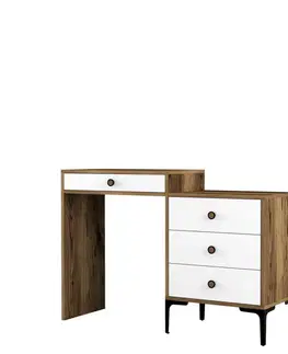 Toaletné Toaletný stolík Lizbon 551 - Walnut, White