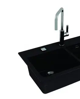 Kuchynské linky Alveus Granitový drez ATROX 50 Farba: Čierna