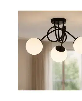Svietidlá BRILAGI - Prisadený luster MILO 3xE27/60W/230V čierna 60-019B