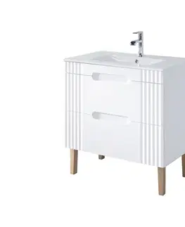 Skrinky s umývadlom ArtCom Kúpeľňová skrinka s umývadlom FIJI White U80/1 | 80 cm
