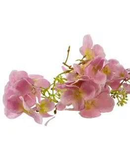 Záhradné dekorácie Hortensia 50 cm ružová  biela A2010141