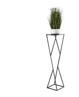 Stojany na kvetiny HowHomely Stojan na kvety LOFT 100x23,5 cm čierna 10-1623-100