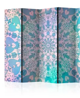 Paravány Paraván Girly Mandala (Blue) Dekorhome