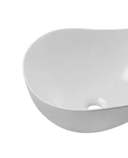 Umývadlá ArtCom Keramické umývadlo CLOUD E-6588 | biely lesk 51 x 39 cm