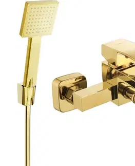 Kúpeľňové batérie MEXEN/S - Libra R45 vaňová batéria s príslušenstvom, zlato 74513R45-50