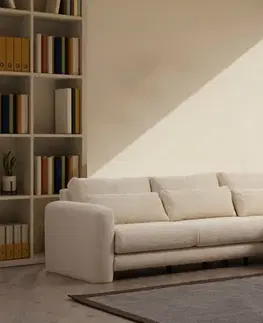 Sedacie súpravy Rohová sedacia súprava / Rohová pohovka Lily Corner Right Beige
