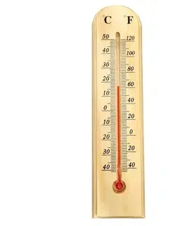 Záhrada Teplomer drevo 78005 vnútorný analógový