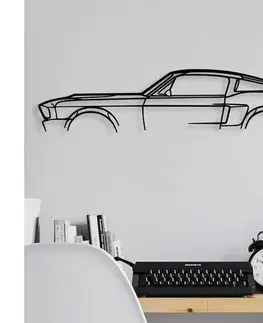 Obrazy  Nástenná dekorácia 70x15 cm auto kov 891TNL2366