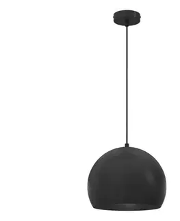 Svietidlá  Luster na lanku SOOL 1xE27/15W/230V priemer 27 cm čierny 1241