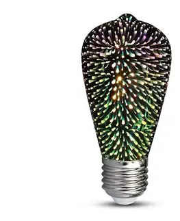 Žiarovky  LED 3D Dekoračná žiarovka FILAMENT ST64 E27/3W/230V 3000K 212705