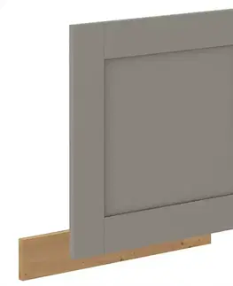 Dvierka a čelá zásuviek pre kuchynske skrinky Dvierka na umývačku Luna claygrey/artisan 570x596