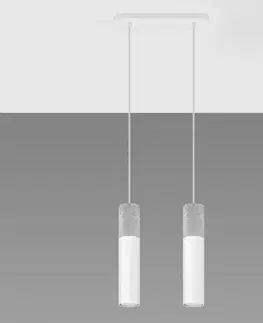 Lampy nad stôl do jedálne Závesná lampa Pennala 2 biela