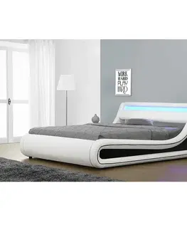 Manželské Manželská posteľ s LED osvetlením MANILA NEW Tempo Kondela