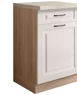 Kuchynské skrinky stojace Kuchynská skrinka Smart 4D Sonoma/biely Mat