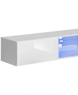 RTV stolíky v podkrovnom štýle TV stolík 4 Switch biely