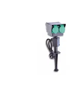 Záhradné lampy  XHWS-F03 - Vonkajší zásuvkový stĺpik 4Z IP44 XHWS-F03
