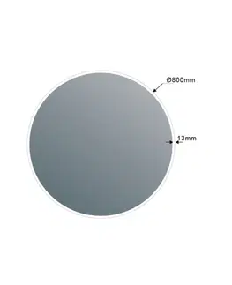 Kúpeľňové zrkadlá SAPHO - VISO guľaté zrkadlo s LED osvetlením, ø 80cm VS080
