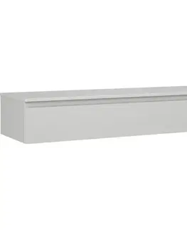 Kúpeľňový nábytok MEXEN/S - Orio kúpeľňová skrinka pod umývadlo 140 cm s doskou, 1 šuplík, sivá mat 91A10-14023-1-BFC62
