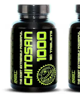 Spaľovače tukov 1+1 Zadarmo: Chitosan 1000 od Best Nutrition 120 tbl. + 120 tbl.