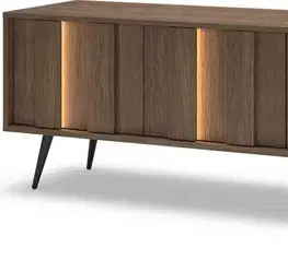TV stolíky ArtLas TV stolík MAARO 183/4D s LED osvetlením