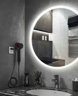 Kúpeľňové zrkadlá Tutumi - Zrkadlo LED BLUETOOTH FFJ 60cm HOM-06501