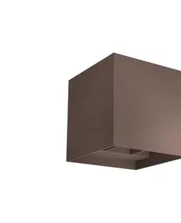 LED osvetlenie Redo 90298 - LED Vonkajšie nástenné svietidlo VARY 2xLED/10W/230V 3000K IP54 hnedá 90298
