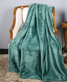 Ozdobné prikrývky Deka Laguna JDML003 130x170 cm fľaškovozelená