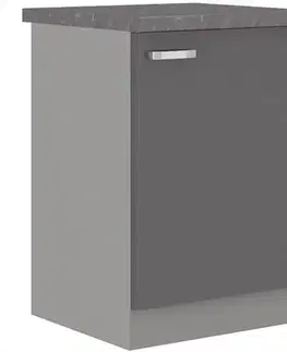 Kuchynské skrinky stojace Skrinka do kuchyne Grey 60d 1f bb