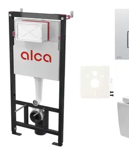 Záchody Cenově zvýhodněný závěsný WC set Alca do lehkých stěn / předstěnová montáž + WC SAT Brevis SIKOASW9 SIKOASW9