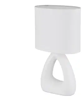 Lampy Globo 21731W - Stolná lampa  TRIANGLE 1xE14/40W/230V biela 21731W