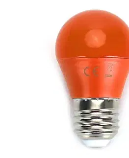 LED osvetlenie  B.V. LED Žiarovka G45 E27/4W/230V oranžová -  100003OGE