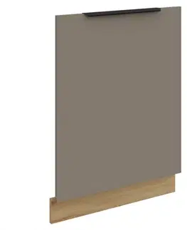 Kuchynské dolné skrinky KONDELA Frisbo ZM dvierka na umývačku 71,3x59,6 cm sandgrau / dub artisan