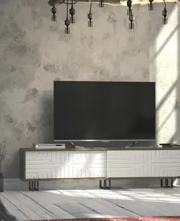 Konferenčné stolíky Televízny stolík Askak White