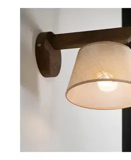 Svietidlá BRILAGI - LED Nástenné svietidlo ANTHONY 1xE14/40W/230V dub orech/béžová 8590828610458