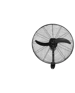 Predlžovacie káble Eurolamp Nástenný látor 115 W/230 V, priemer 66 cm, čierny, s diaľkovým ovládaním 300-23510