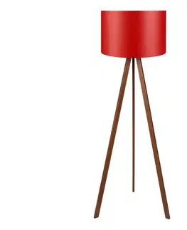Lampy  Stojacia lampa AYD 1xE27/40W/230V červená/hnedá 780SGN2464